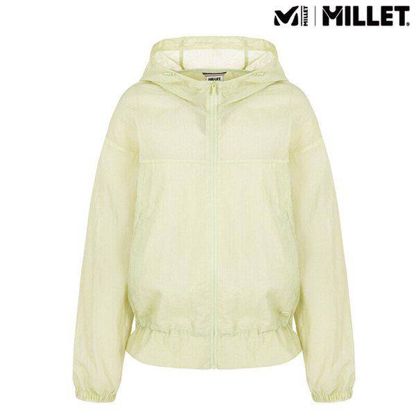 [新商品30%特価] 女性夏ジャケット 全体モノメッシュ フード付き セミゆったりフィット エラ ジャケット_MLVUJ642III_US