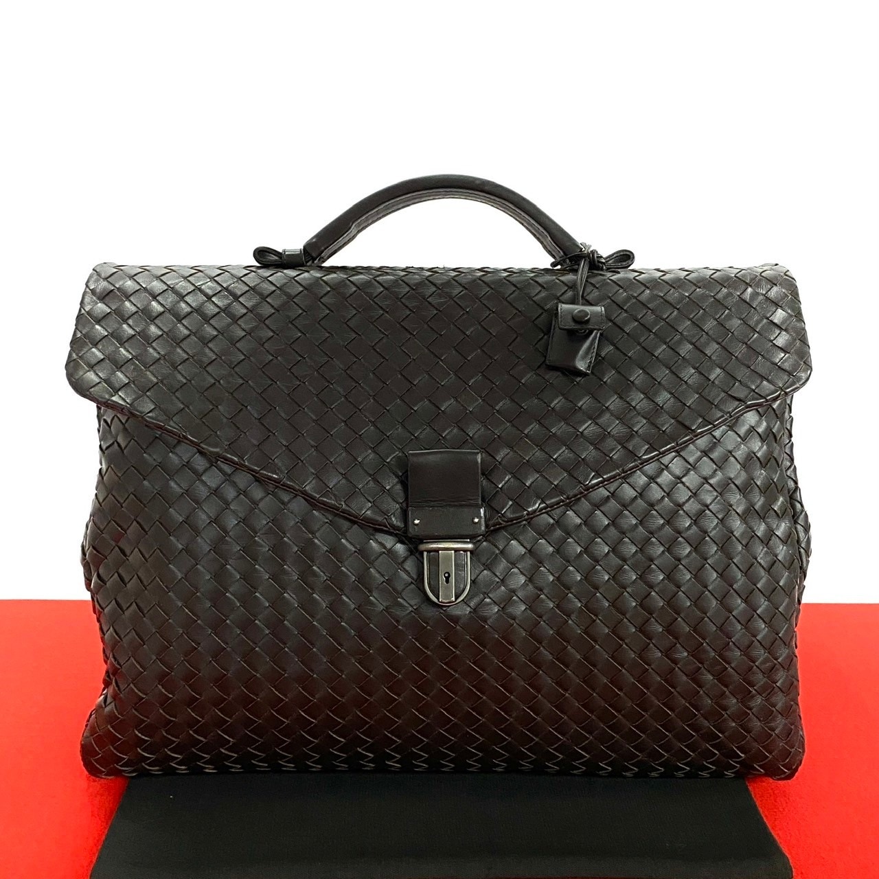 イントレチャートビジネスバッグ レザー ブラウン 39930