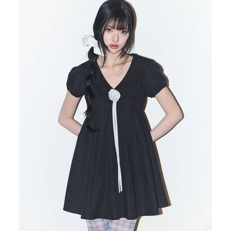 ILLIGO セーラーカラーワンピース ブラック 26SPOPS01BK 421165