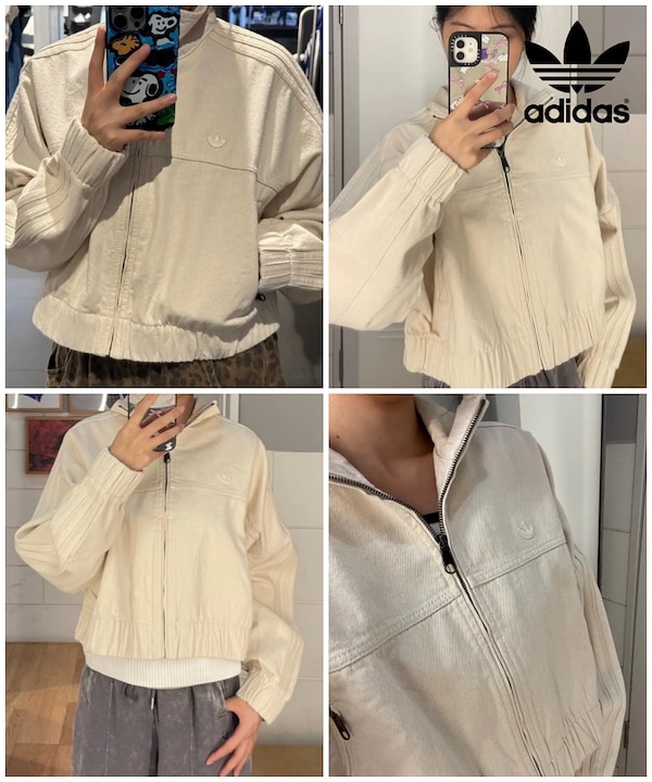 Qoo10 adidas デニムトラックトップ デニムジャケット・