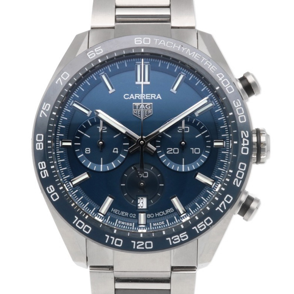 タグホイヤー カレラ クロノグラフ 腕時計 ステンレススチール CBN2A1A 自動巻き オーバーホール済 1年保証 TAG HEUER 中古