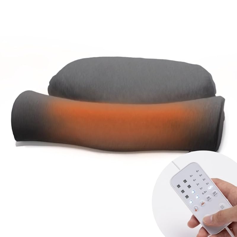 [CALQS ホッとする枕 PLUS ダークグレー] 枕 ピロー 首 肩 温まる 温める ほっと 暖かい ホット 冷え性 安心 寒い 冬 快眠 安眠 温め グッズ 寝具 低反発 高反発 睡眠 口コミ