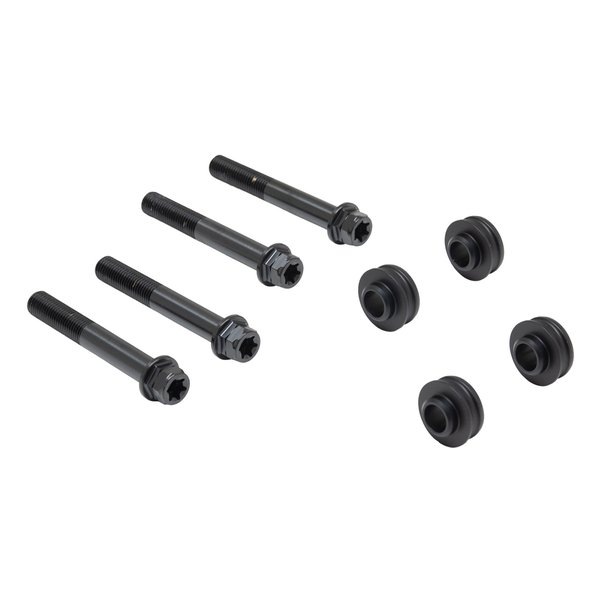 オフセットカラーマウントボルトセット 適合キャリパーB フランジ六角 ブラック CBS-02BFB
