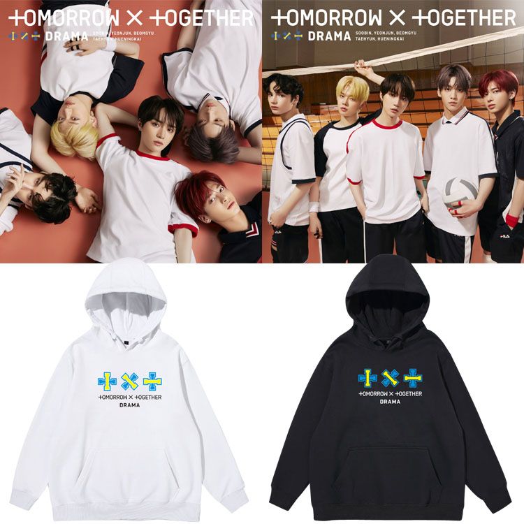 Txtグループtomorrow X Togetherアルバムdrama応援パーカーセーター