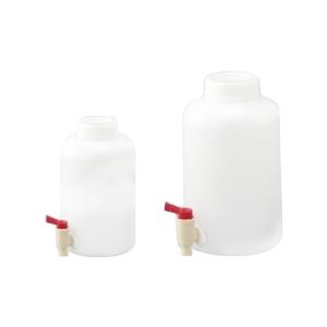 （まとめ）ポリ活栓付広口瓶 CP-5W 5L(×3セット)