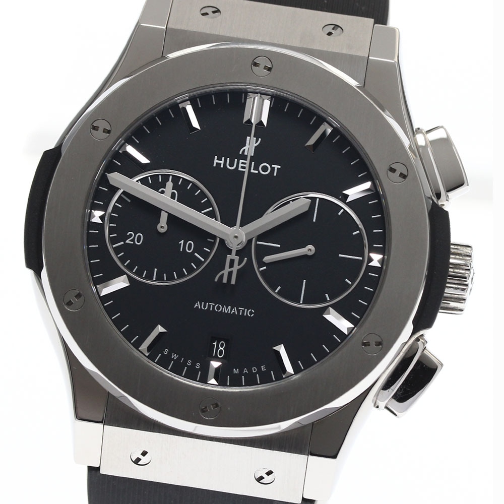 ウブロ HUBLOT 521.NX.1171.RX クラシックフュージョン クロノグラフ 自動巻き メンズ 良品 箱付き_893835【中古】