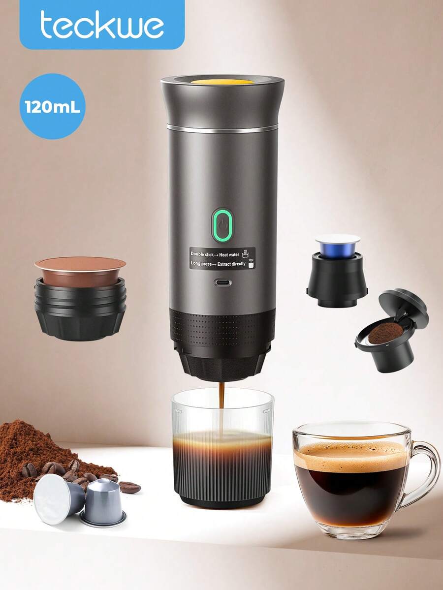 Portable Electric Espresso Machine, Camping Coffee Machine, Car Coffee Machine With Self Heat566724