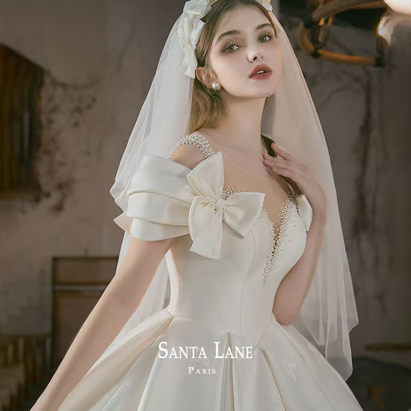 パーティードレス ウェディングドレス 新作 白 高級感 ロングワンピース 結婚式 花嫁 成人式 お呼ばれ ウェディング 演奏会 二次会 前撮り ワンピース ロングドレス