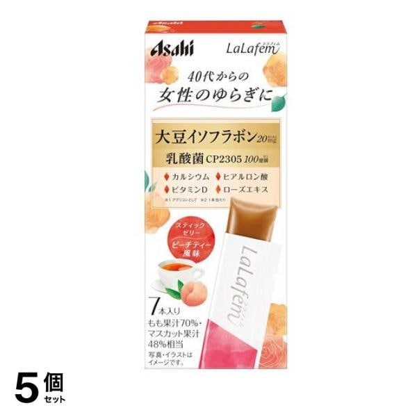 アサヒ LaLafem(ララフェム) ゼリー ピーチティー風味 7本入 5個セット