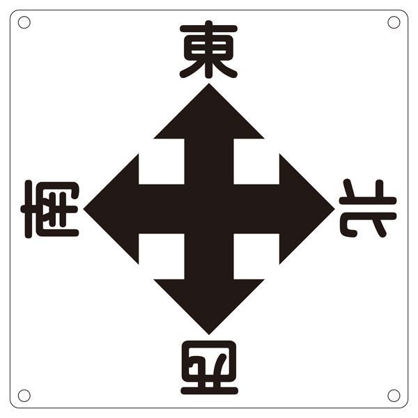 クレーン標識 東 西 南 北 クレーンA