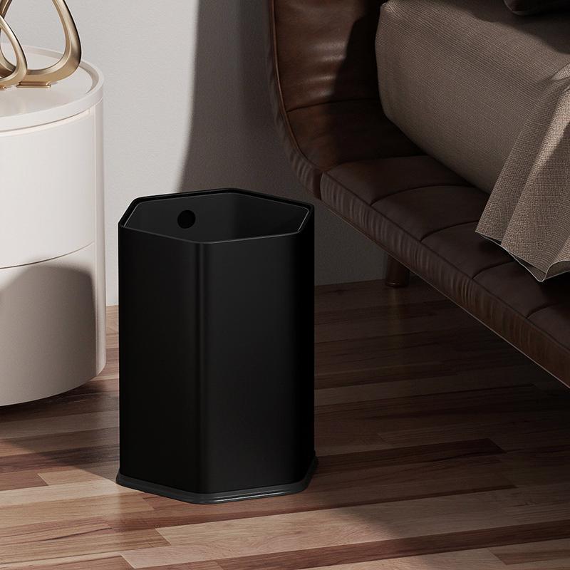 ミニマムスタイル 家庭用 入荷 トイレ 事務室 ホワイト ごみ箱 二重 六角形 デザインし リビング ゴミ箱