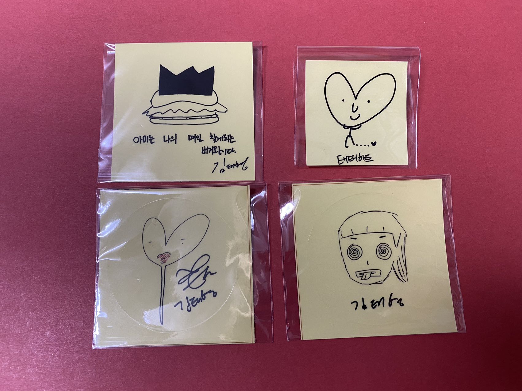 BTS サノク手書きステッカー テヒョン i need you時期 v テテ BTS サノク手書きステッカー テヒョン i need you時期 v テテの