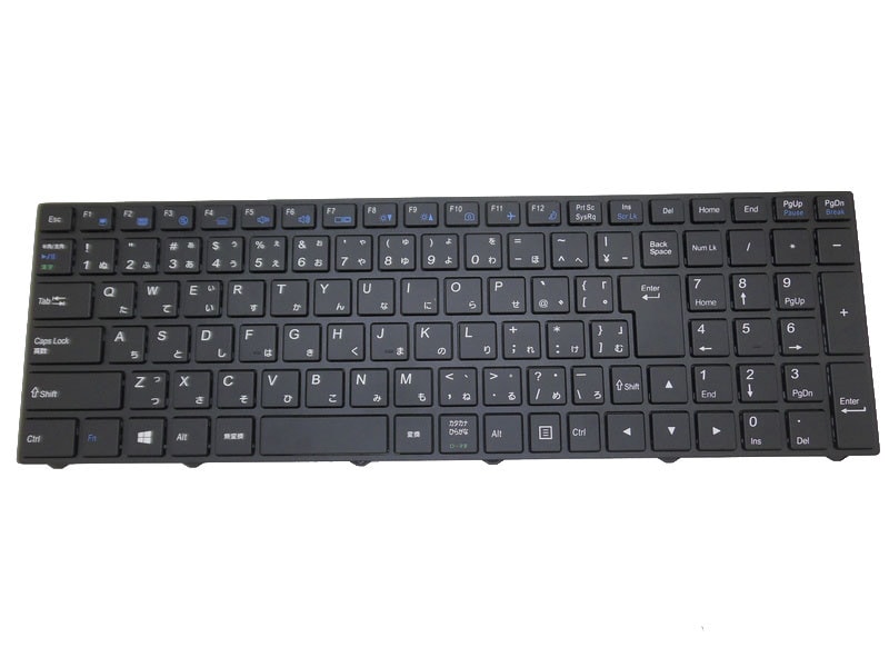 ノートパソコンキーボード 用ラ CLEVO N250 CVM15F20J0J4308 6-80-N7500-210-1 日本 JP ブラックフレームとバックライト付き