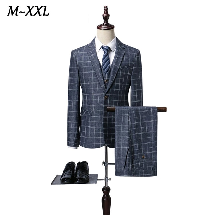 韓国ファッション スーツ メンズ スリムスーツ おしゃれスーツ カジュアルスーツ　チェック柄スーツ　ビジネススーツ 紳士 フォーマルスーツ オフィス　通勤 面接 結婚式 二次会 卒業式 就職活動　春夏