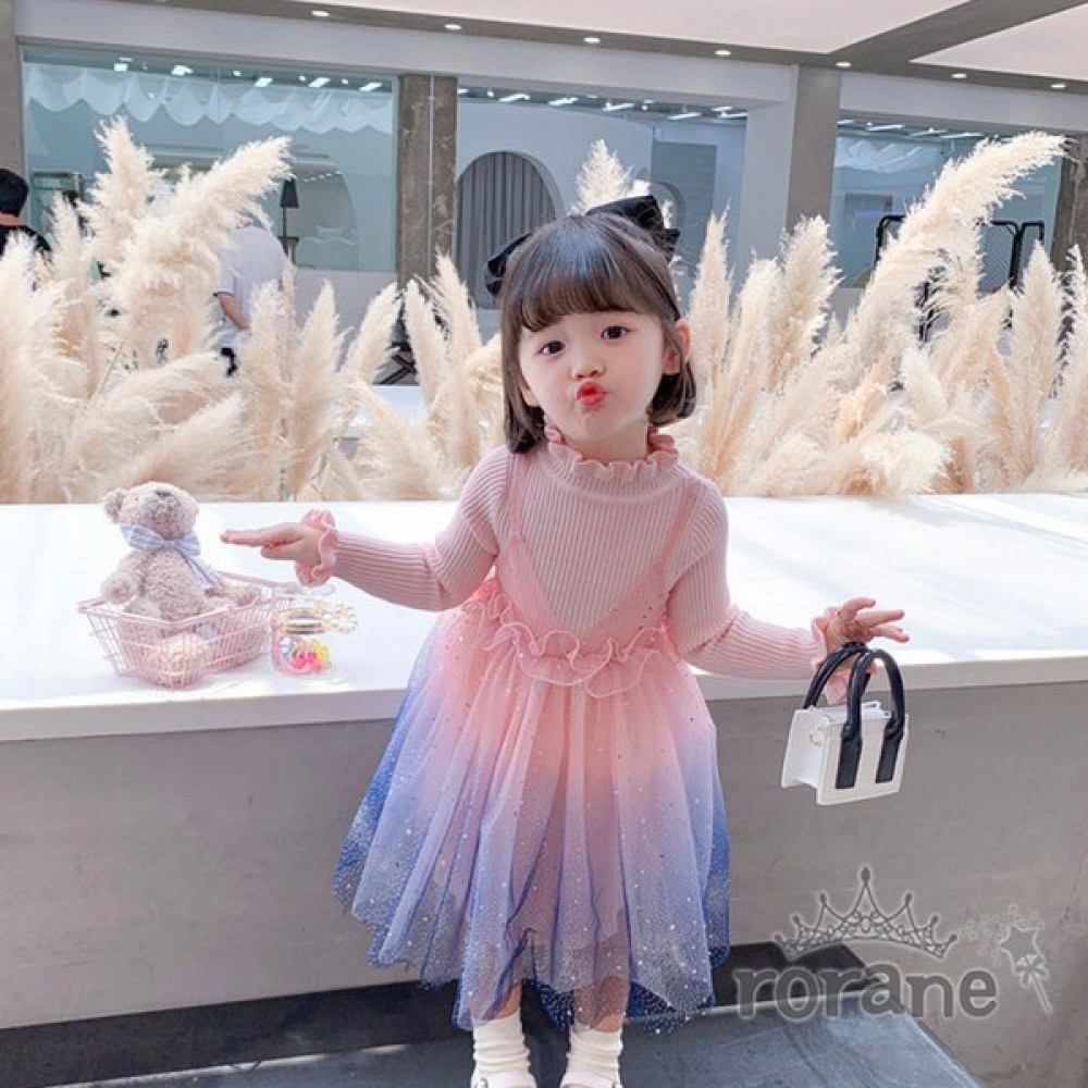 ロラネ 女の子 ピーチ ブリンク 幼児 ワンピース