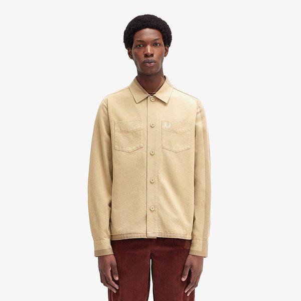 [Sharp] ツイルオーバーシャツ - ウォームストーン AFPM2436627-363