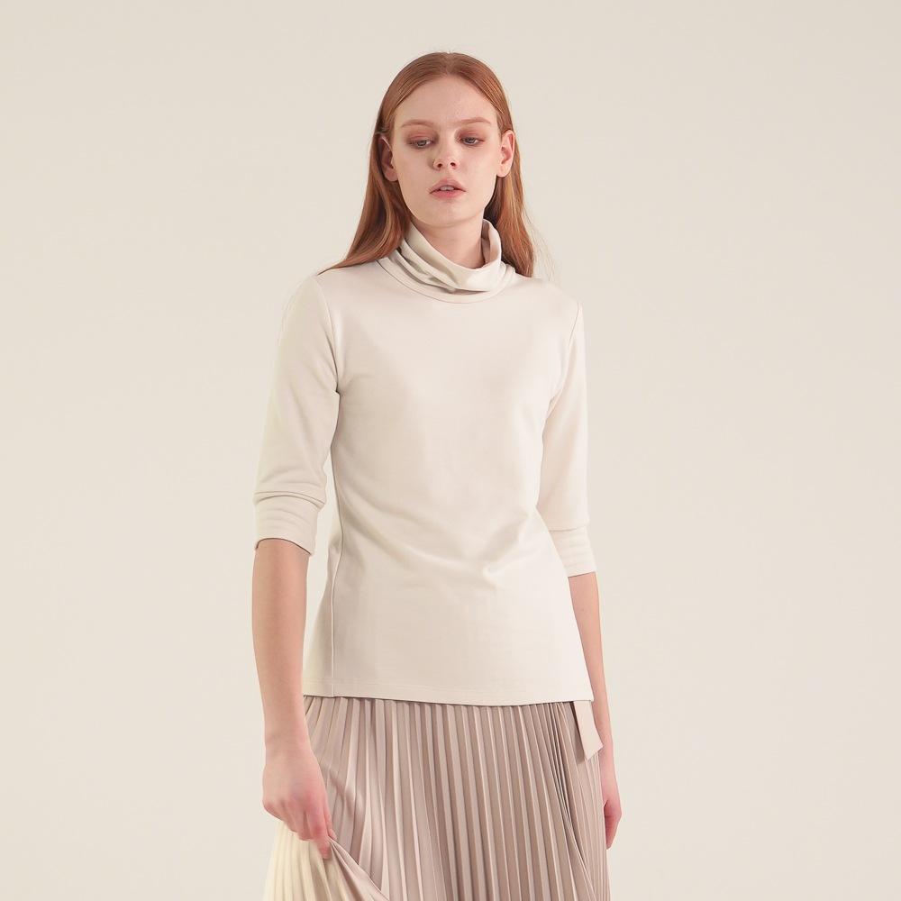 ACUD テリータートルネックトップ_アイボリー