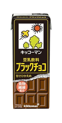 他サイト： キッコーマン 豆乳飲料 ブラックチョコ 200ml ×18本の商品画像