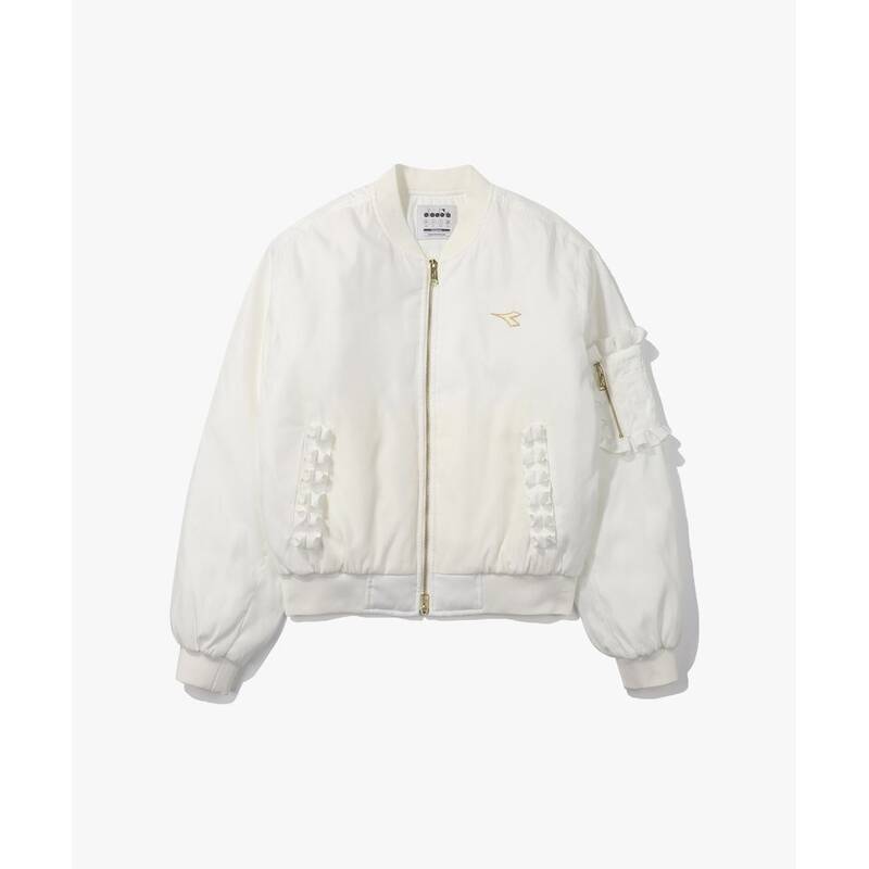ディアドラ diadora クロスコート ボンバージャケット レディース OFF WHITE D4422TPJ70OWH 351818