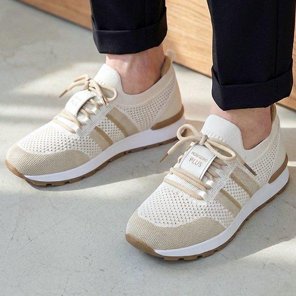 シューズ ニット メッシュ 女性 レディース スリッポン スニーカー 運動靴 4cm sjpe+P558_P418990457
