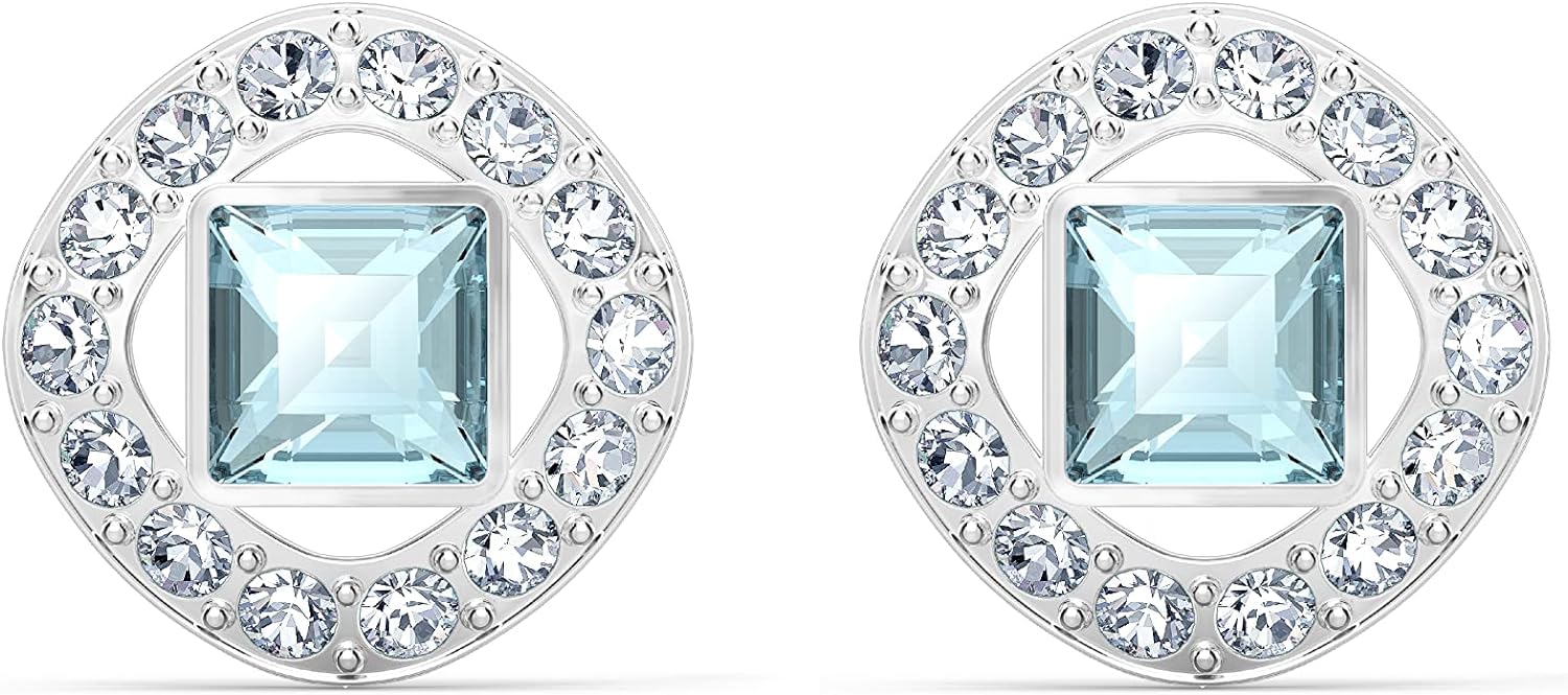 【スワロフスキー】Swarovski Angelic Square スタッドピアス [並行輸入品]