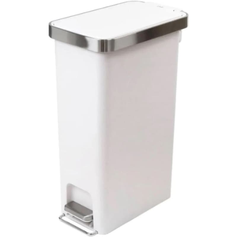 EKO ハナスリム ステップビン ゴミ箱 ホワイト EK6268-40L-WH 40L
