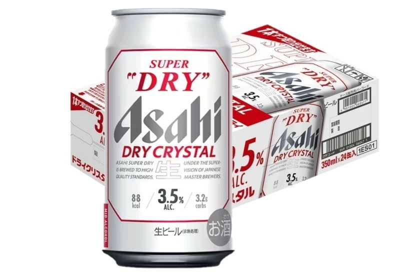 【送料無料】アサヒスーパードライ ドライクリスタル 3.5％ 350ml1ケース/24本【北海道沖縄県東北四国九州地方は必ず送料がかかります】 YTR