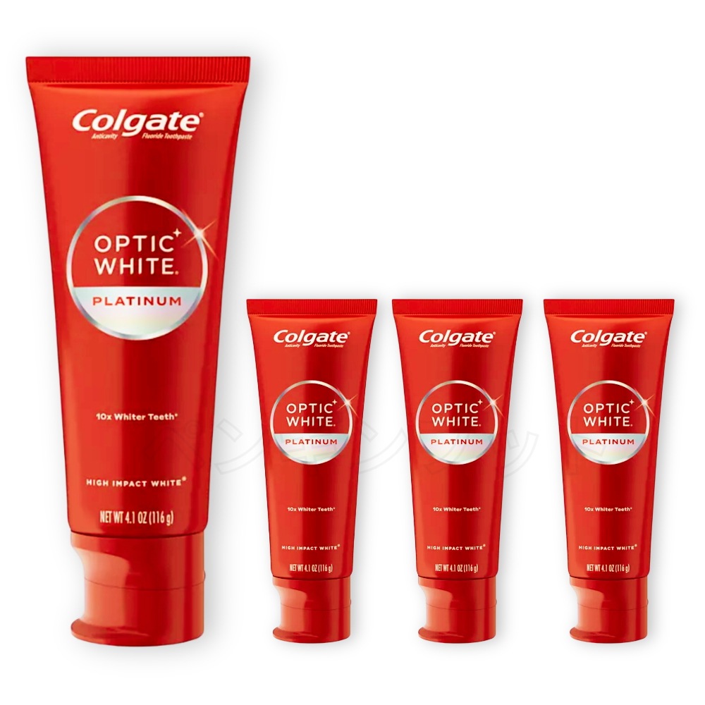 4本セット 大容量116g オプティックホワイト リニューアル ハイインパクトホワイト 歯磨き粉【新パッケージ】
