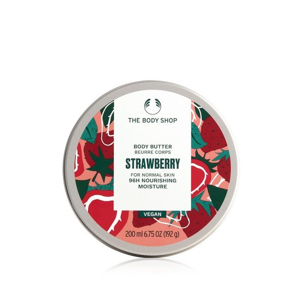 【The body shop】 ストロベリーボディバター 200ML (ボディクリーム)