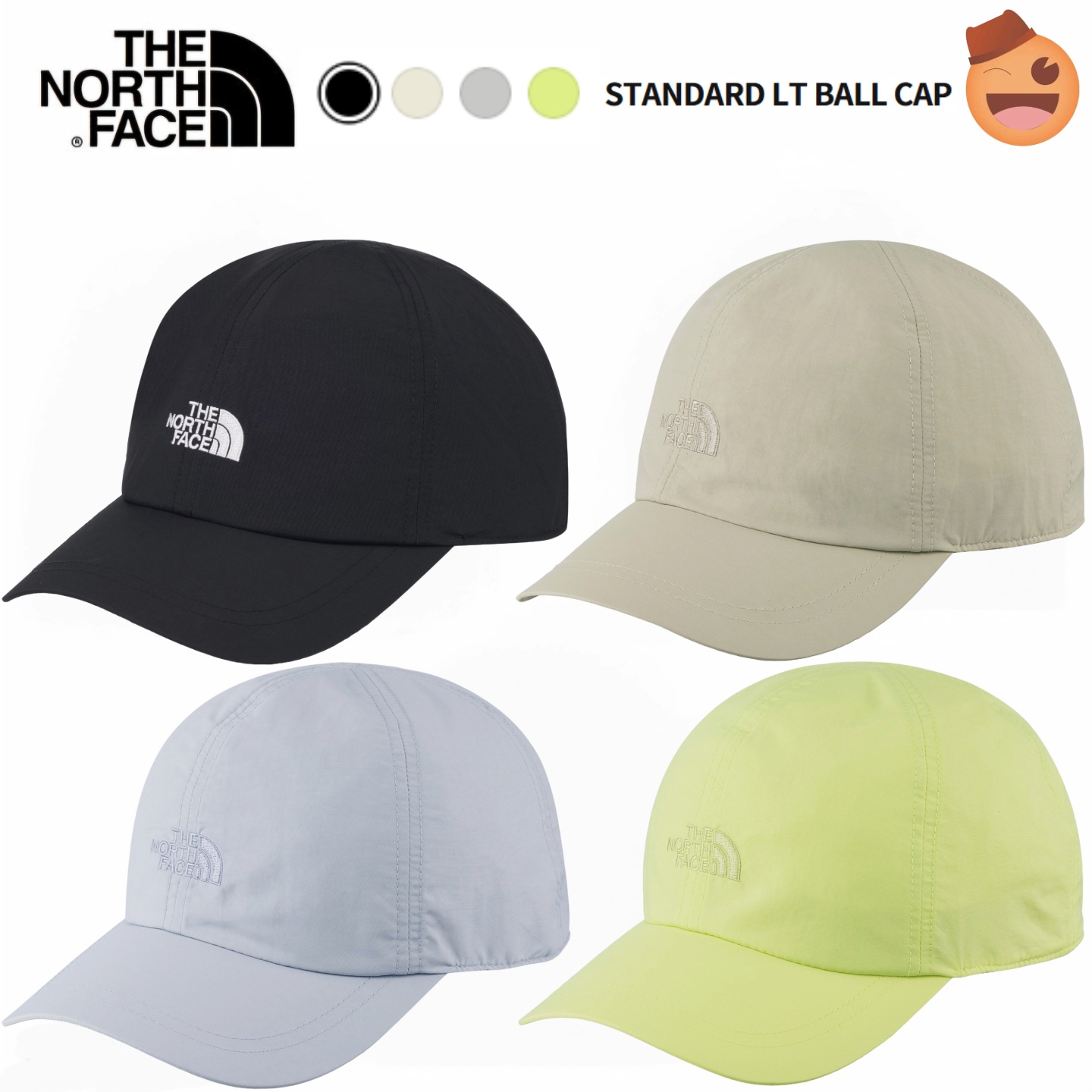 STANDARD LT BALL CAP スタンダード ライト ベースボールキャップ カップル帽子 登山帽子 刺繍ロゴ帽子 基本ベースボールキャップ