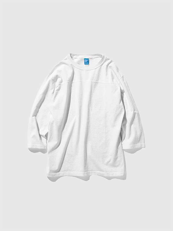 Good On グッドオン Tシャツ 7分袖 フットボール ブラック シンプル 80 s フットボールTシャツ 5.5oz ジャージー 製品染め アメリカ綿 GOLT-1502