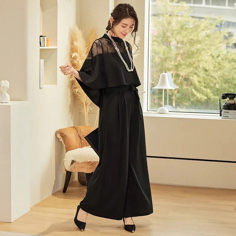 フォーマル セットアップ 通勤 入園式 入学式 卒業式 スーツセット セットアップ スーツ ママスーツ 体型カバー フリル 上下セット レース