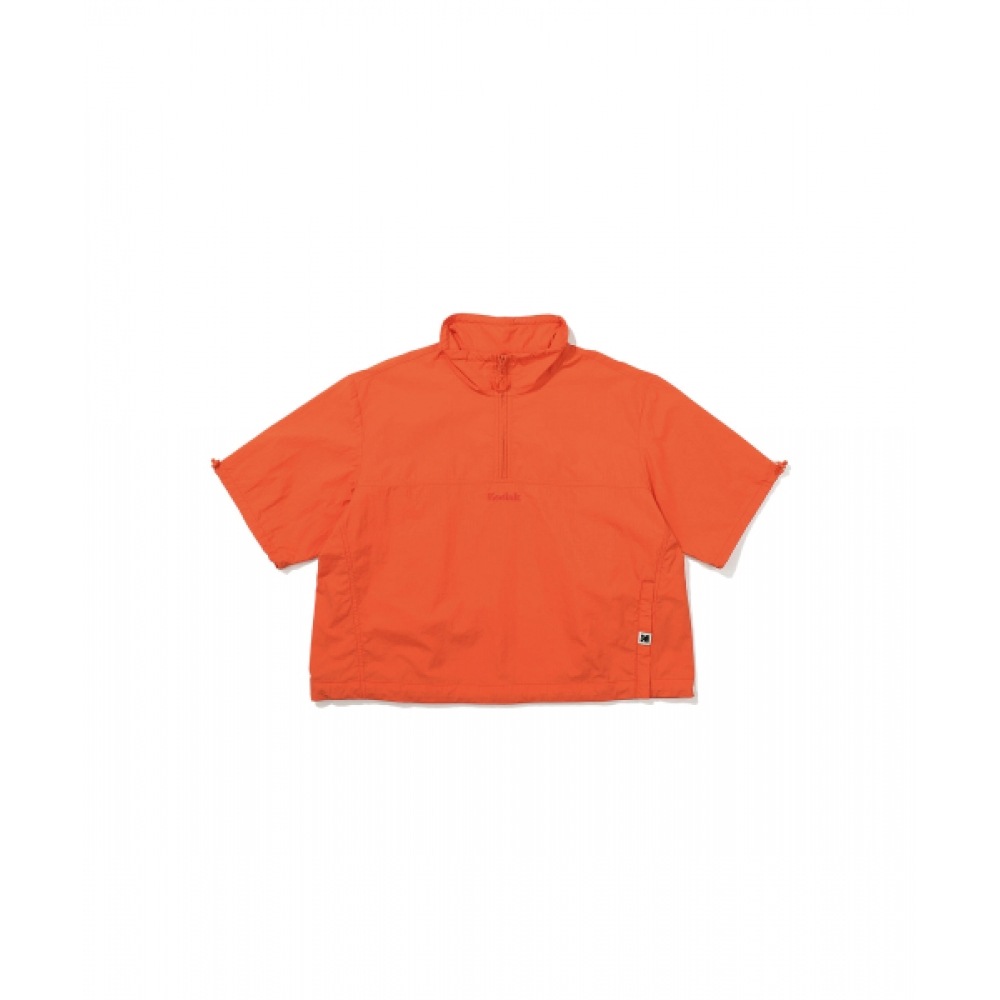 コダックソノクロームショートスリーブスタンネックアノラック女性用オレンジ