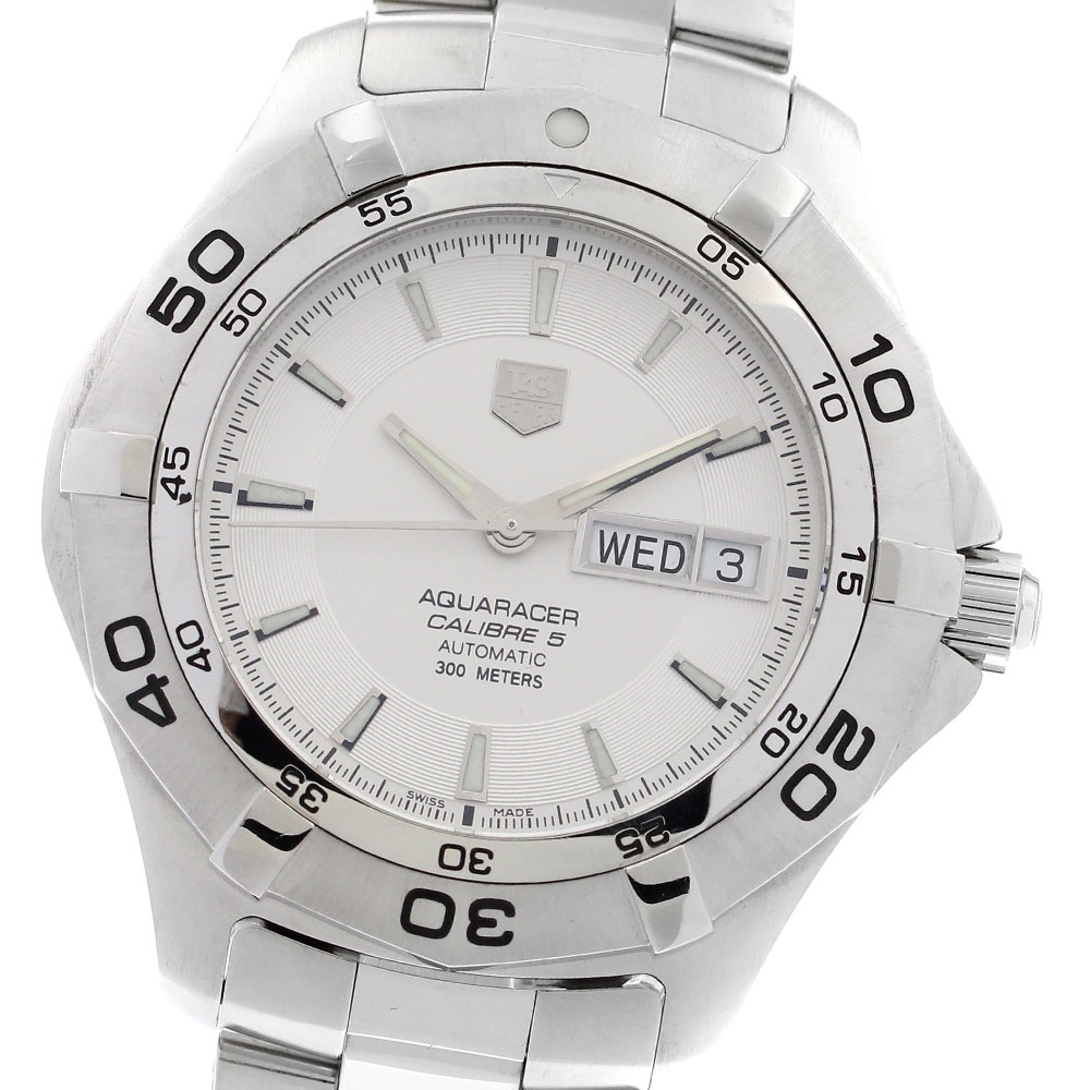 タグホイヤー TAG HEUER WAF2011 アクアレーサー デイデイト キャリバー5 自動巻き メンズ 良品 _900477【中古】