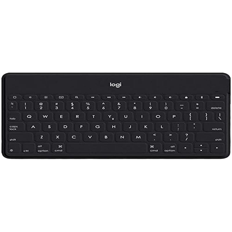 ロジクール KEYS-TO-GO iK1042BKA 第10世代 第9世代 iPad iPhone キーボード ポータブル ブラック Bluetooth 薄型 充電式 iPhoneスタンド付 ワイヤレ