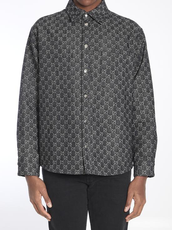 GUCCI Men Long Tops 766142 GREY