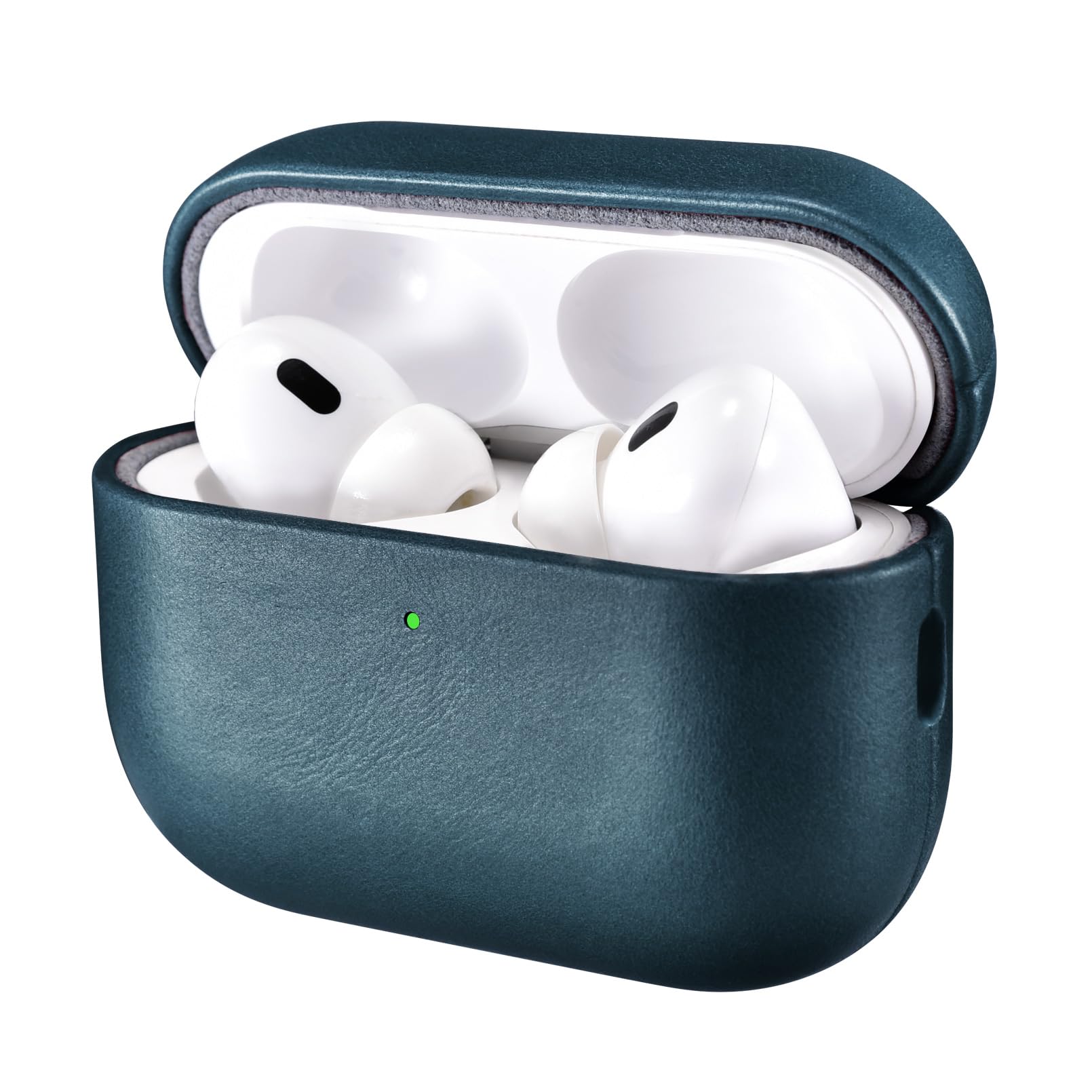 AirPods Pro 3 用 ケース 本革レザーケース (2025年9月発売専用) 耐衝撃 落下防止 エアーポッズ プロ 3保護ケース 分離式 全面保護 ワイヤレス充電対応 LEDライト可視(ダーク 4,426円