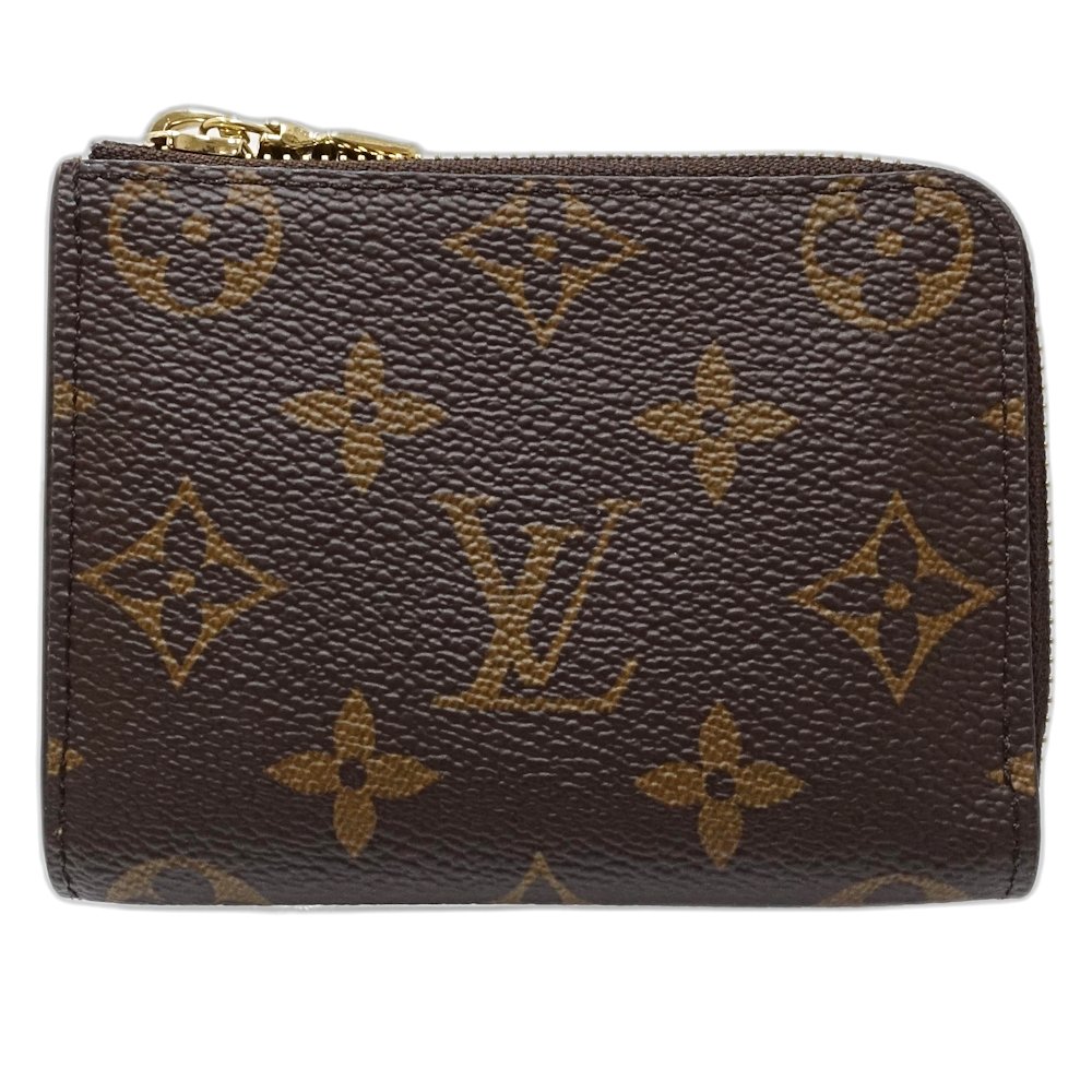 【中古】モノグラム コインケース M83664 ポルトフォイユ ノア ブラウン ジョーヌドール レディース /181639