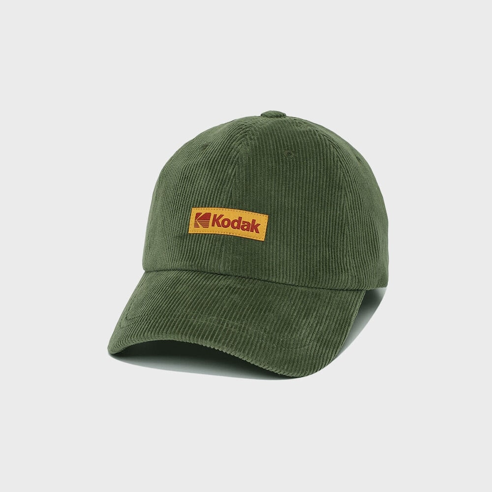 コダックアパレルシグネチャーフィットコーデュロイボールキャップカーキ