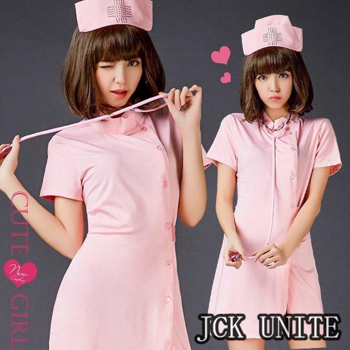 jckuniteナース jckunite コスチューム ナース服 看護婦 コスプレjckunite 制服 ミニスカ ピンクナース服 ナースキャップ セット