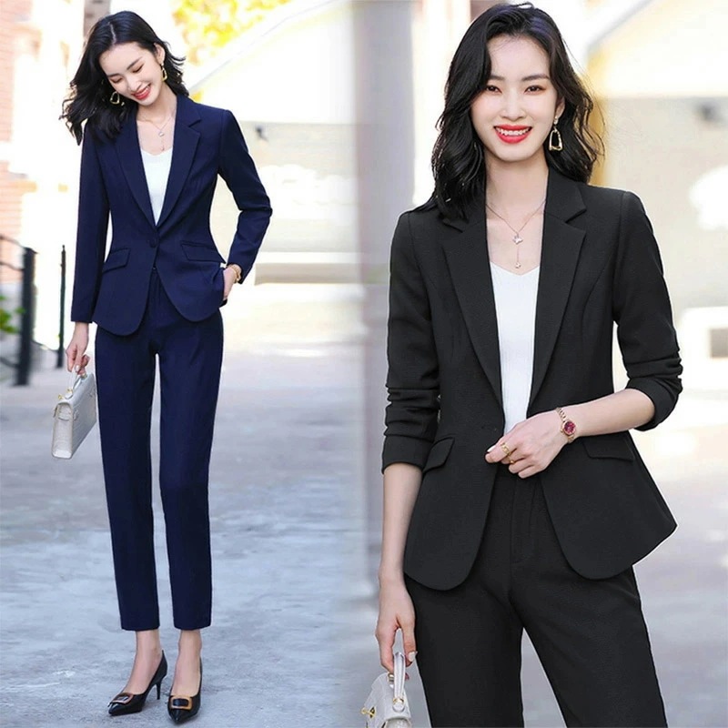 全5色 スーツ レディース パンツスーツ ネイビー ブラック フォーマル 通勤 OL オフィススーツ スーツ 2点セット ピンク ブラウン オリーブ セットアップ スーツセット 黒 紺色 無地 春 秋