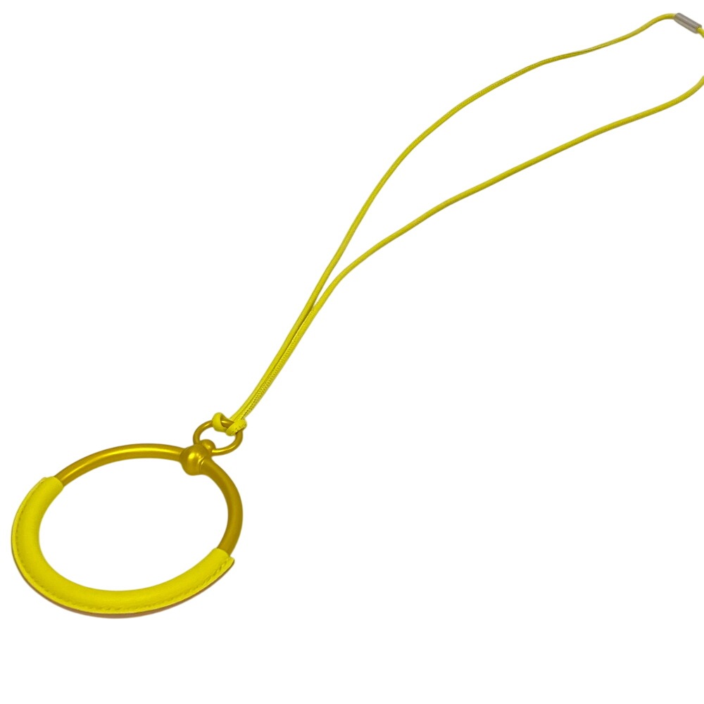 グランドループ レザー ネックレス イエロー ユニセックス ブランド