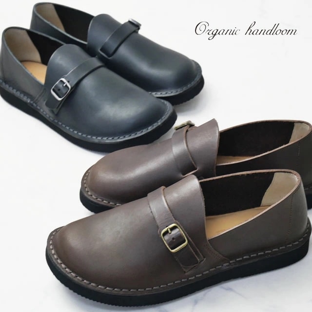 オーガニックハンドルーム 本革 靴 日本製 レディース レザー スリッポン レザーシューズ 国内生産 ブラック OH005009 ダークブラウン OH005208 ベンガル Organic handl
