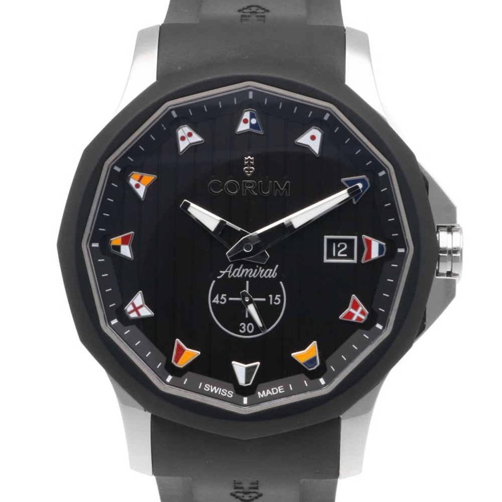 コルム アドミラル42 腕時計 ステンレススチール 395.102.22/F371 AN12 自動巻き 1年保証 CORUM 中古 美品