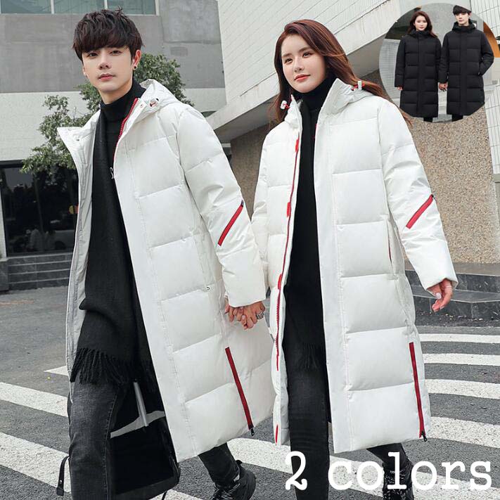 ダウンジャケット ロング丈 着痩せ コート メンズコート あったか 体型カバー 男性用 ダウンコート アウター シンプル 韓国風 レディース 中綿ジャケット 大人 きれいめ 中綿コートブルゾン 冬服
