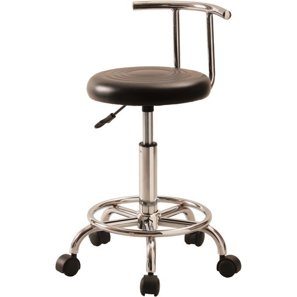 KY-B300(BK) キャスターチェア(背付) ブラック メーカー直送