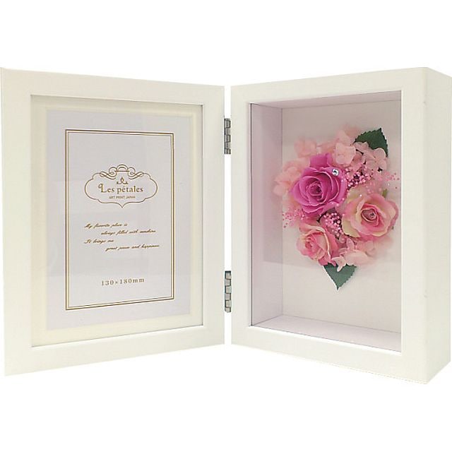 レ/ペタルフォトフレーム（プリザ/造花） ピンク 1000047037 7,084円