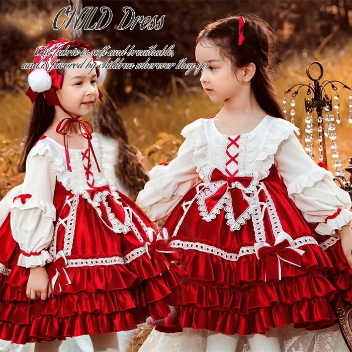 【大人気製品 急速出荷】ロリータワンピース 女子 子供服 プリンセスドレス キッズドレス ベビーロリータドレス 可愛い 赤ちゃん お宮参り 結婚式 ピアノ発表会 誕 七五三 ロリータ