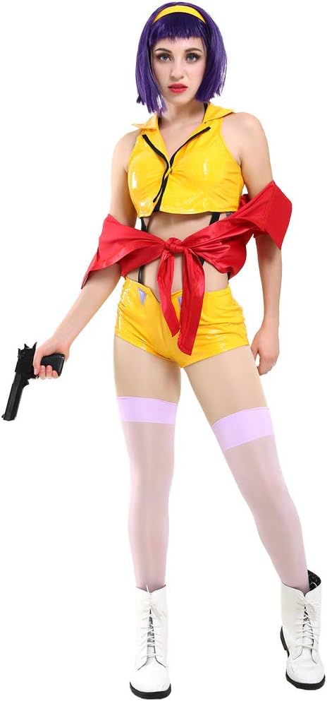 [Sky]レディース アニメ トップスとショートパンツ コスプレ衣装 ヘッドバンドとソックス付き