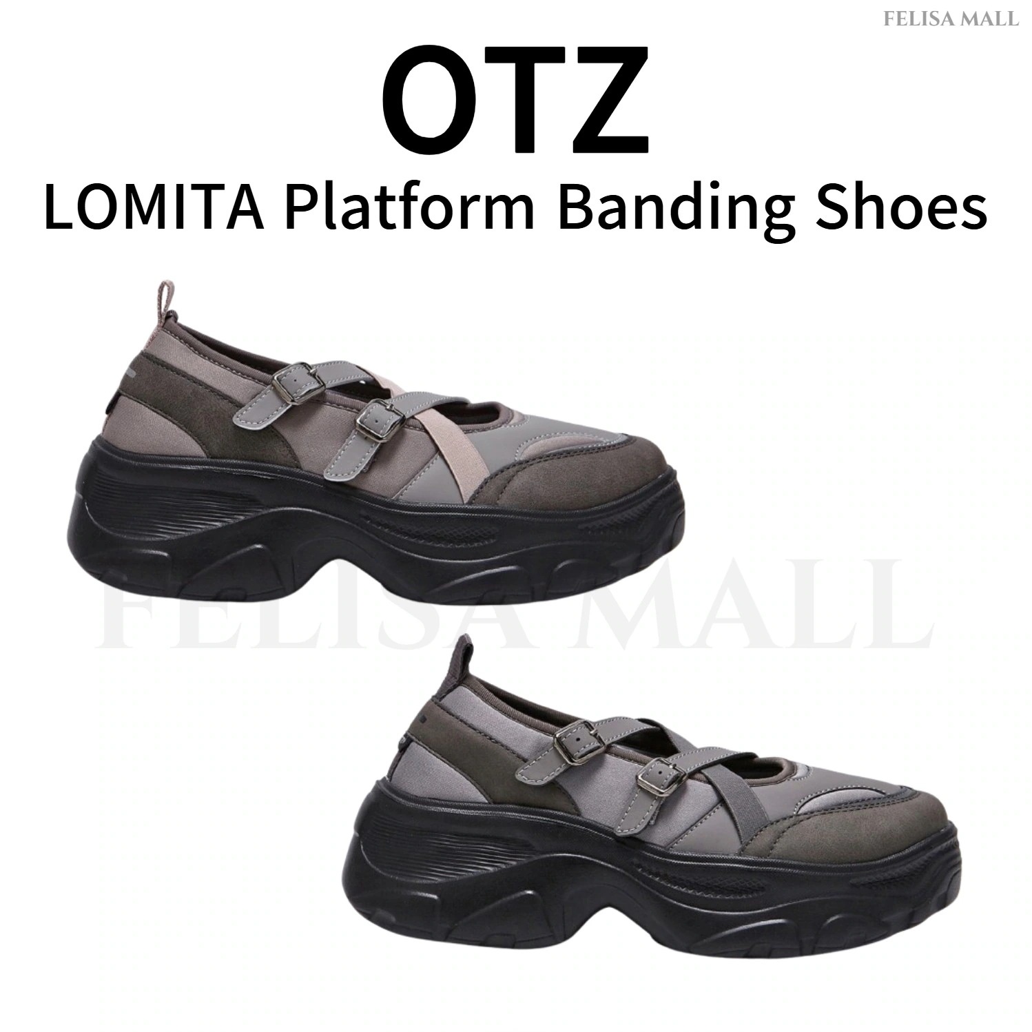 [OTZ] LOMITA Platform banding shoes 韓国シューズ Qoo10] OTZ SHOES [OTZ] LOMITA Platfor : シューズ